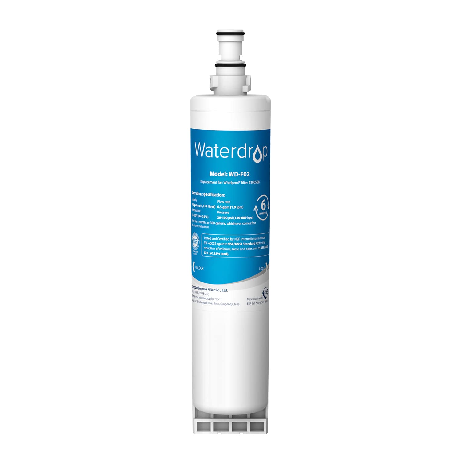 Filtro De Agua Para Refrigerador Waterdrop 4396508 Para