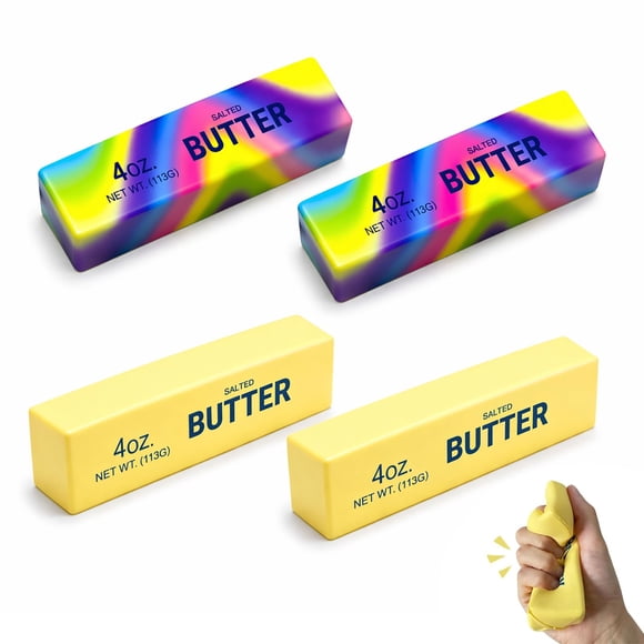 Set de Juguetes Squishy de Mantequilla TCRDDQF 4 Piezas Suaves y de Rebote Lento