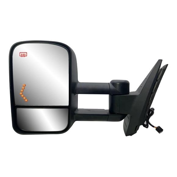 Espejo de remolque LONGLING para Chevrolet Silverado 07‑13 con calefacción y luz de señal