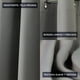 thumbnail image 4 of Pack Cortina De Tela Blackout 140x220 Gris, 4 of 7