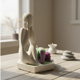 thumbnail image 5 of Oasís de Meditación , Cemento Blanco, Vela Cactus, 5 of 5