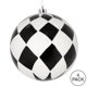 thumbnail image 3 of Adorno navideño Vickerman, bola negra con purpurina blanca, 4 cm, 3 of 3