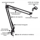 thumbnail image 4 of Kit Profesional Brazo Microfono Antipop Soporte Araña Studio, 4 of 6