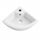 thumbnail image 1 of Lavamanos Esquinero Suspendido Loza 722 Blanco | 33x33x13 cm, 1 of 7