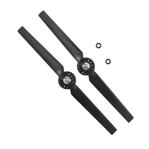 Juego de 2 hélices Yuneec A 4K negras, rotación horaria