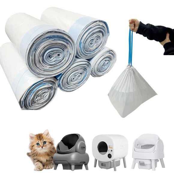 Bolsas forro para arenero de gato, 125 piezas, compatibles con Neakasa/PetPivot Autoscooper