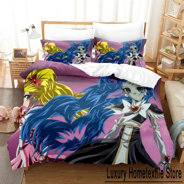 ing Kawaii Pretty Cure Bedding Set Boys Girls Size Duvet Cover Pillowcase Bed Kids Adult Home Textiles Bed Sheets