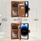 thumbnail image 2 of Flip Wallet PU Leather Case For IPhone 14 13 12 11 Pro X XS Max XR 8 7 6 6s Plus SE 2020 2022 4G 5G Card Slot Zipper Strap Phone Bag Cover, 2 of 3