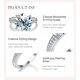 thumbnail image 4 of Anillos de Diamante de Moissanita de 5 Uds para Mujer Color D VVS1 Anillos de Compromiso de Diamante de 4 Puntas Anillos de Boda de Plata Esterlina 925 para Mujer con Certificado, 4 of 9