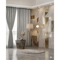 Mylhogar - Cortinas De Terciopelo Velvet Premium 2 Paños 140X230 Cm