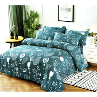 Genérico - Juego Sabana Estampado Algodon 1.5 Plaza 3 Pzas Color 2