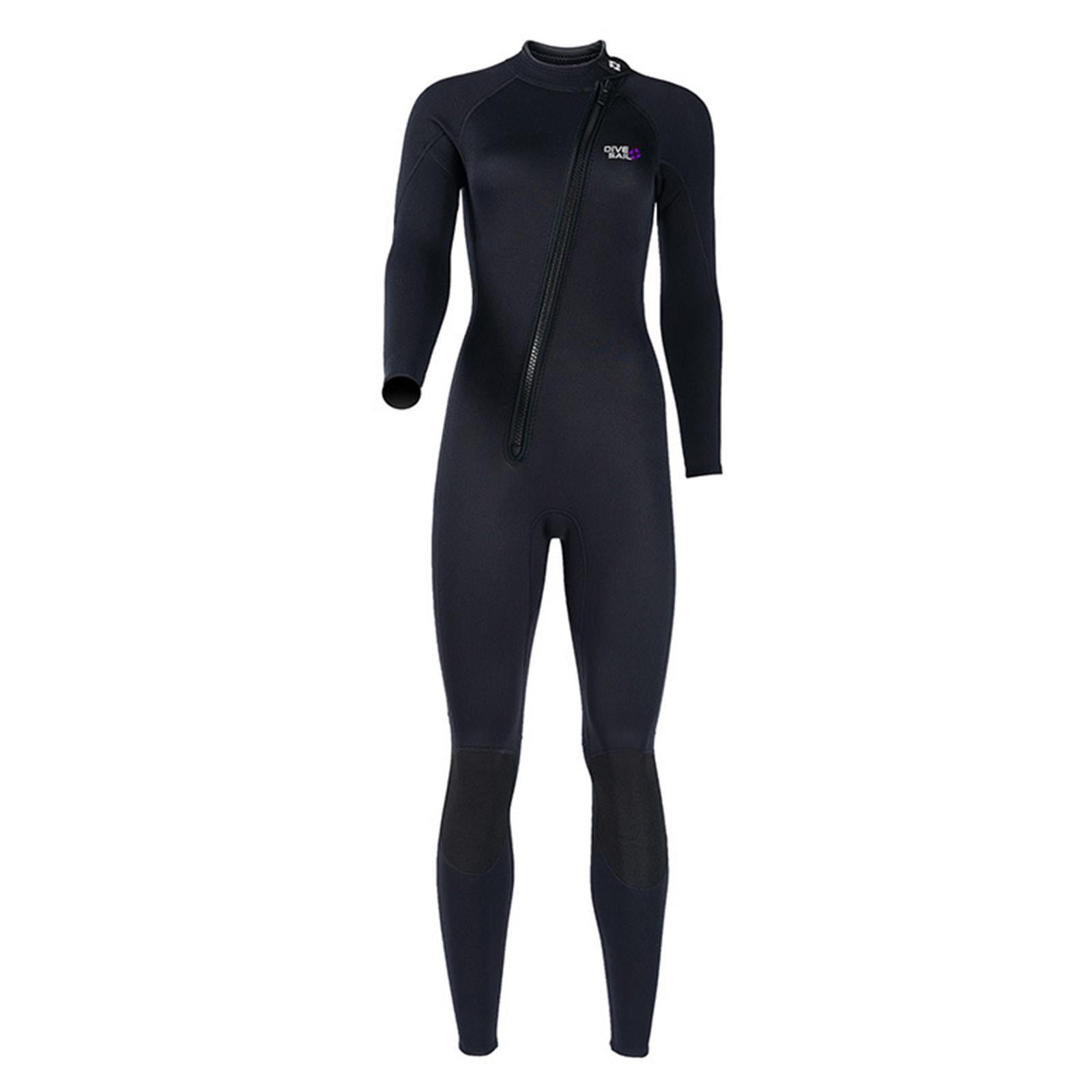Magideal - Traje De Buceo Traje De Neopreno Resistente Al Agua Pieza De Natación Trajes De Baño Corporales Trajes De Baño Para Buceo Snorkel Navegación Aeróbic A Mujer Negra