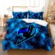 thumbnail image 1 of Anime Fairy Tail Logo Natsu Bedding Set Boys Girls Twin Size Duvet Cover Pillowcase Bed Kids Adult Home Textiles Bed Sheets, 1 of 5