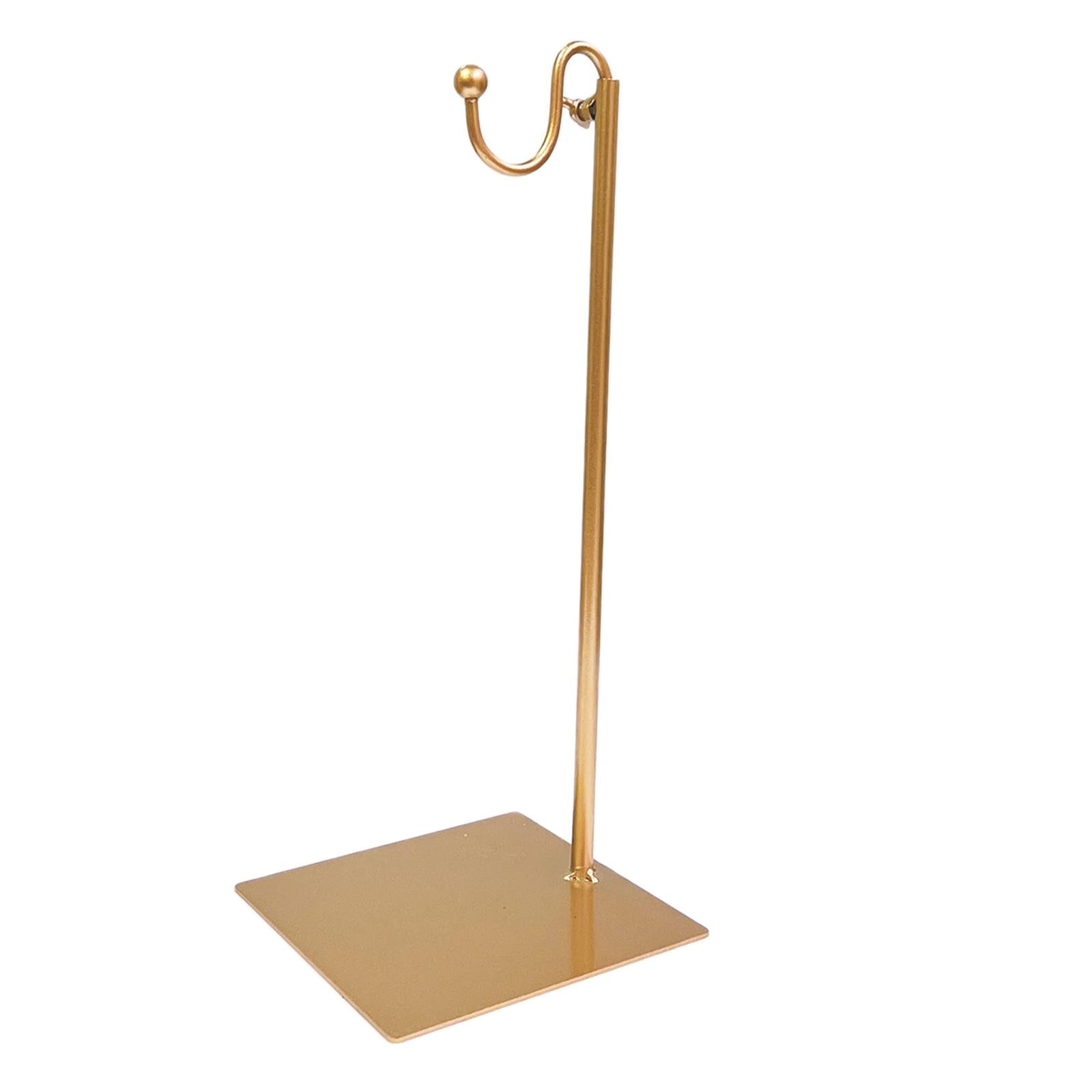 Magideal - Estante De Exhibición De Bolso Estable Para Encimera, Soporte Ajustable Para Bolso De Armario Con Un Solo Gancho, Soporte Organizador Para Bolso De Ma Oro