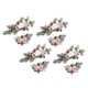 thumbnail image 1 of Flor Swag Hojas Verdes Colgando Para Fiesta 4 Blanco Rosa Púrpura, 1 of 5