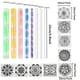 thumbnail image 3 of Kit de pintura Fycooler de herramientas para puntillismo mandala con plantillas y plumas, 3 of 9