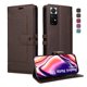 thumbnail image 3 of Premium Wallet Case for Xiaomi Redmi Note 11/11s with Card Slots & Kickstand, Flip Cover Brown, 3 of 6