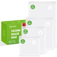 [Bolsas Selladoras Al Vacío] Syntus 40 Unidades Para Alimentos Reutilizables Sin Bpa