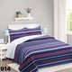thumbnail image 1 of Cubrecama Quilt Sherpa 1 1/2 Plazas - Azul Tricolor M914, 1 of 2