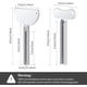 thumbnail image 2 of Exprimidor de pasta de dientes de metal de 6 piezas, exprimidor de tubo de acero inoxidable, llave, rodillo, tubo, cremas, pintura, herramienta para baño familiar (plata), 2 of 7