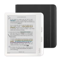 Rakuten Kobo - Lector E Reader Kobo Libra Colour Blanco Con Funda Sleepcover Negro