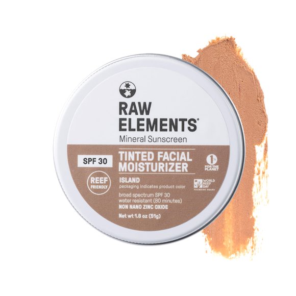 Crema Facial Raw Elements Island con Color FPS 30 51 g