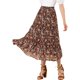 thumbnail image 1 of INSPIRE CHIC Falda Floral de Mujer con Volantes en Capas de Chifón A-Line Maxi Falda Negro Rojo 3XL, 1 of 8
