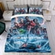 thumbnail image 4 of Cazafantasmas Conjunto de sábanas temático, trío de piezas, cómodo y amigable con la piel, diseño único, regalo de decoración para el hogar para familiares, amigos y fans,135cm *200cm, 4 of 6