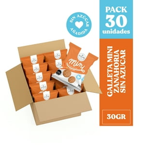 Ecovida - Galleta Mini Zanahoria Sin Azúcar 30Gr - Caja 30 Unid