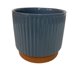 thumbnail image 1 of Macetero Cilindro Enlozado Azul 14x12 cm, 1 of 3