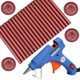 thumbnail image 1 of Kit de pistola de pegamento Atopbb con 40 barras de cera rojo vino, 1 of 7