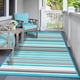 thumbnail image 4 of Alfombra de exterior Kalafun 152 x 244 cm impermeable azul gris, 4 of 7