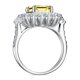 thumbnail image 3 of Anillos de Moissanita Blanca/amarilla de 3 Uds para Mujer Corte Esmeralda Color D Claridad VVS1 Anillos de Diamante de Plata Esterlina S925 para Mujer Alianzas de Boda de Moissanita con Certificado, 3 of 8
