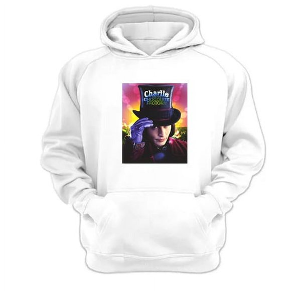 Polerón Canguro Wonka Blanco Talla M Unisex