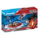 thumbnail image 1 of Playmobil Fire Rescue Mission (100) con helicóptero y barco, 1 of 8