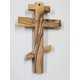 thumbnail image 2 of Cruz Ortodoxa Rusa de Madera de Olivo Bethlehem Gifts TM 25 cm, 2 of 4