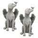 thumbnail image 3 of 2x Estatua De Mascotas Dog Angel's Wing Puppy Figurine Home Sculpture Jardín Decoración, 3 of 5