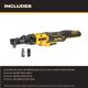 thumbnail image 2 of Carraca DEWALT 20V MAX* XR sin escobillas de 1/4 y 3/8 pulgadas DCF520B, 2 of 7