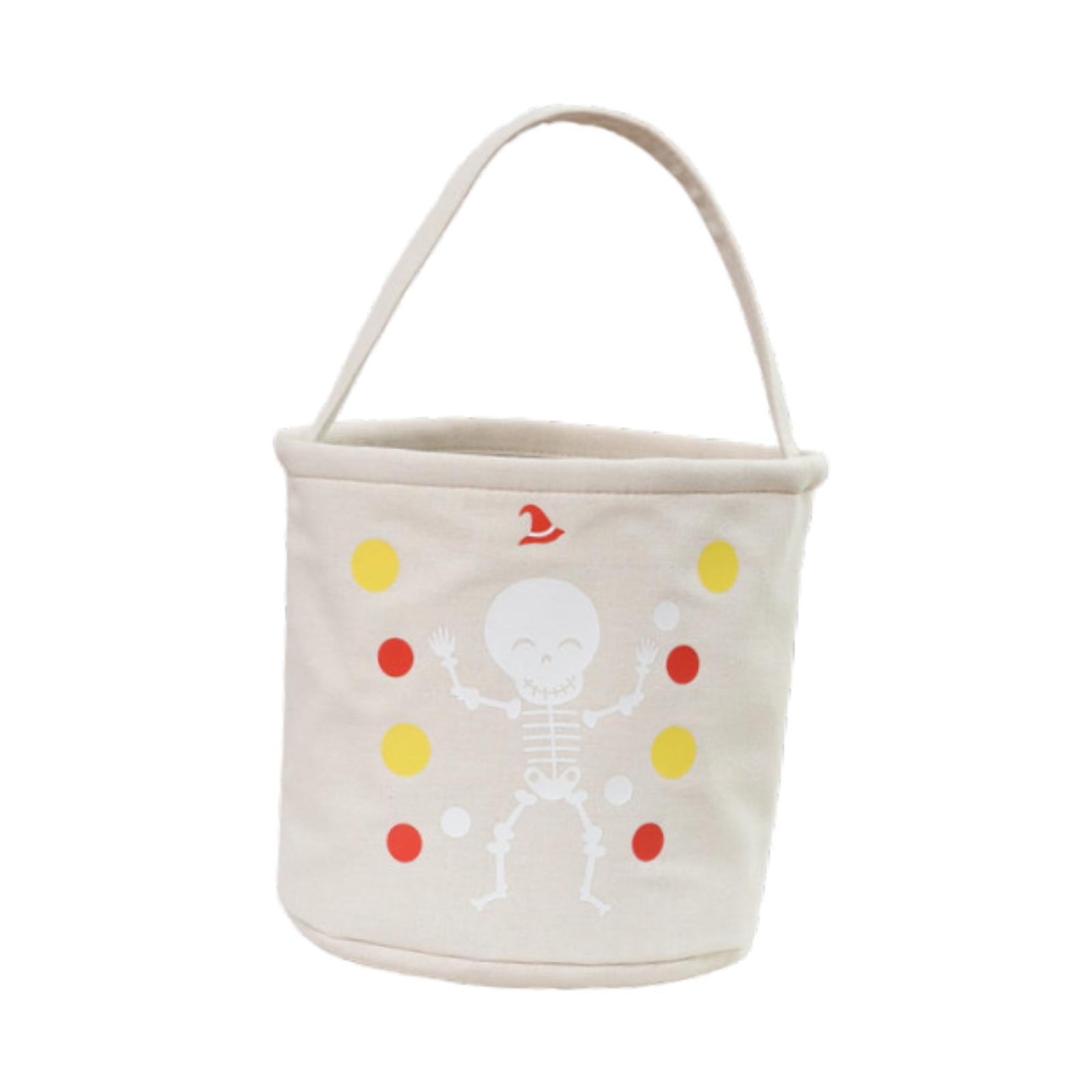 Gazechimp - Bolsa De Dulces De Halloween Decoración De Halloween Almacenamiento Portátil Para Sala De Estar Dormitorio Esqueleto