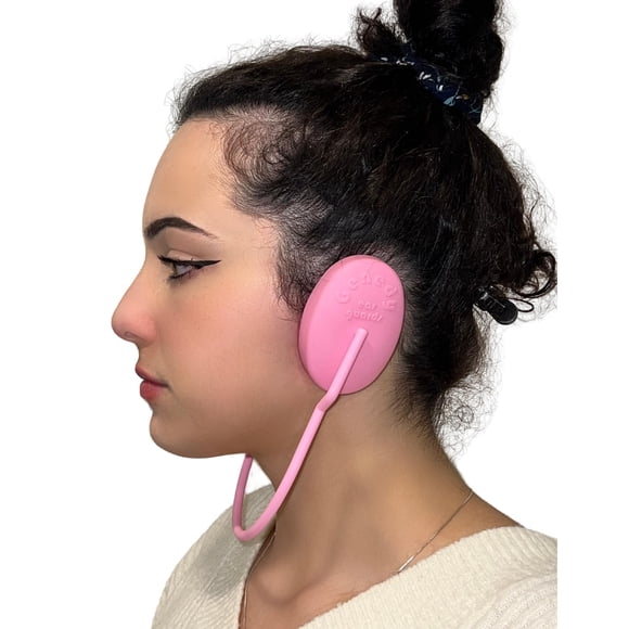 Orejeras Genedy para ducha, calor, protección del tinte para el cabello, color rosa