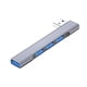thumbnail image 1 of Estación De Acoplamiento 4 En 1 USB C Hub Plug And Play De Aleación USB 3.0 Para Accesorios, 1 of 5