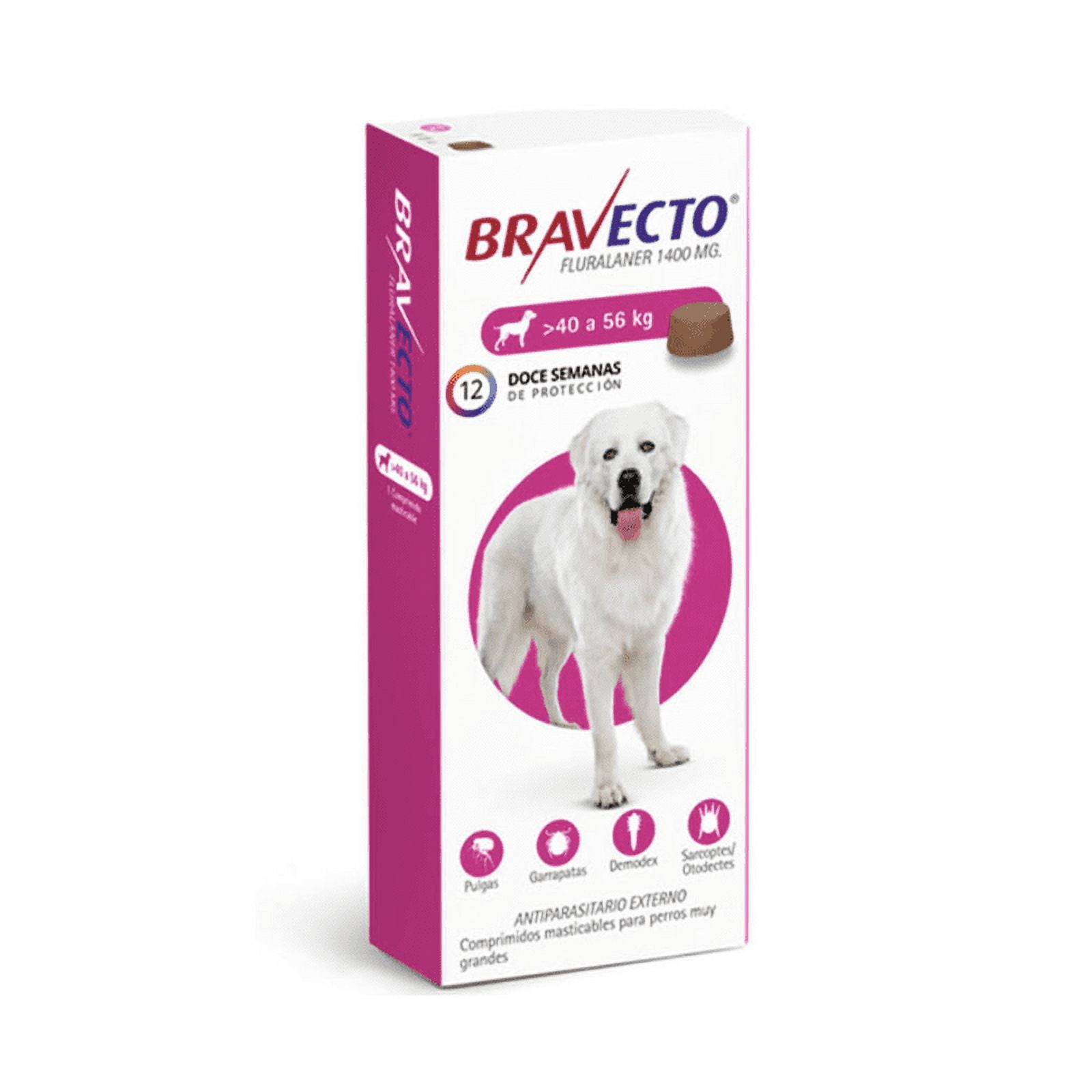 Bravecto Para Perros 40-56 Kg X 1 Comprimido