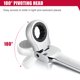 thumbnail image 5 of Juego de llaves de trinquete con cabeza flexible Eastvolt EVHT1201 de 8 mm a 19 mm, 5 of 7