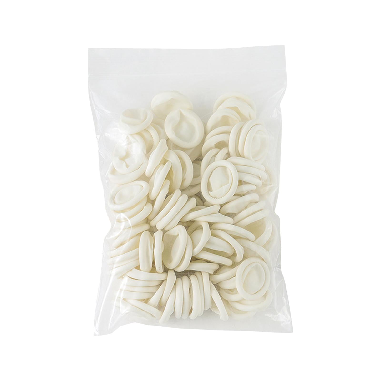 Magideal - Cunas De Látex Para Dedos, Cubiertas Protectoras Desechables Impermeables Para Dedos, Puntas De Goma Para Decoración De Uñas, Reparación Electrónica, 100 Piezas