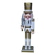 thumbnail image 1 of Figuras De Cascanueces De 12 ", Figuras De Decoración De Navidad, Decoración Del Hogar Hecha A Mano, Plano Dorado, 1 of 3