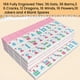 thumbnail image 3 of Set de Mahjong bestcool de 166 fichas con bolsa acolchada floral, 3 of 8