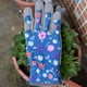 thumbnail image 2 of Guantes de trabajo de hierba de jardinería de las mujeres, guante de jardín de cuero para las mujeres prueba de espinas sin apuñalado para cavar, plantar, podar (S), 2 of 3