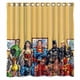 thumbnail image 1 of Cortina de ducha de la Liga de la Justicia, Batman, Superman, Mujer Maravilla, juego de cortina de baño con ganchos, tamaño 66 x 72 pulgadas, 1 of 3