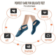 thumbnail image 5 of Calcetines de yoga gruesos profesionales para mujer con agarres y correas antideslizantes, ideales para pilates, ballet, danza y entrenamiento descalzo., 5 of 6