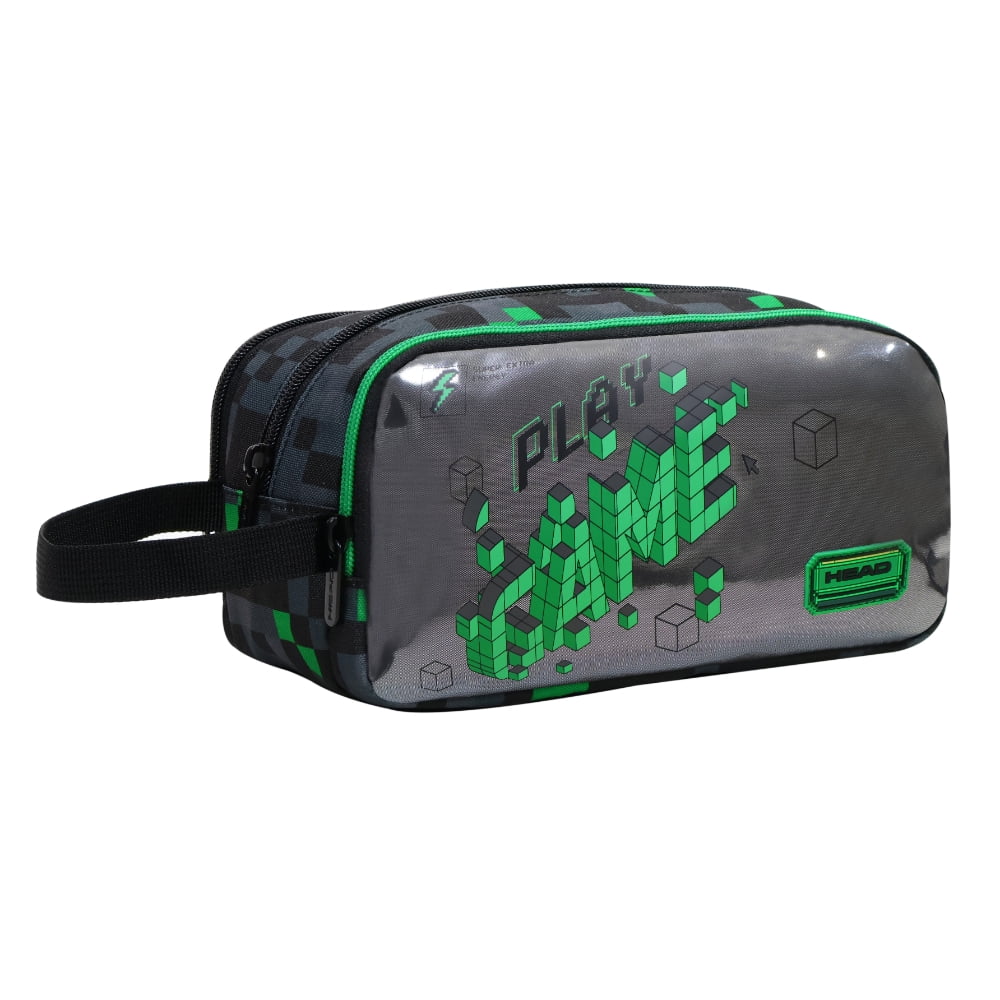 Estuche Infantil Niño Atos Gamer Negro Head